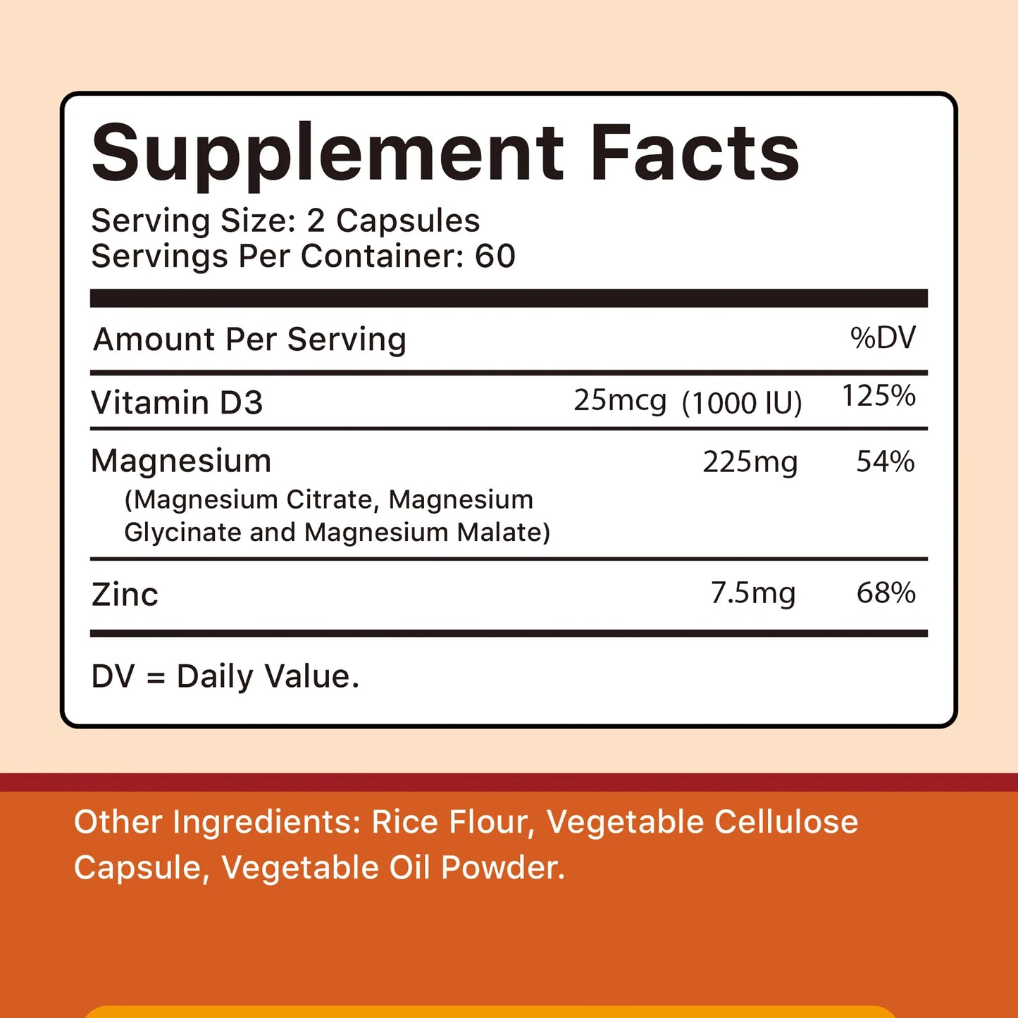 Coolkin Magnesium With Zinc And Vitamin D3 120 Capsules
