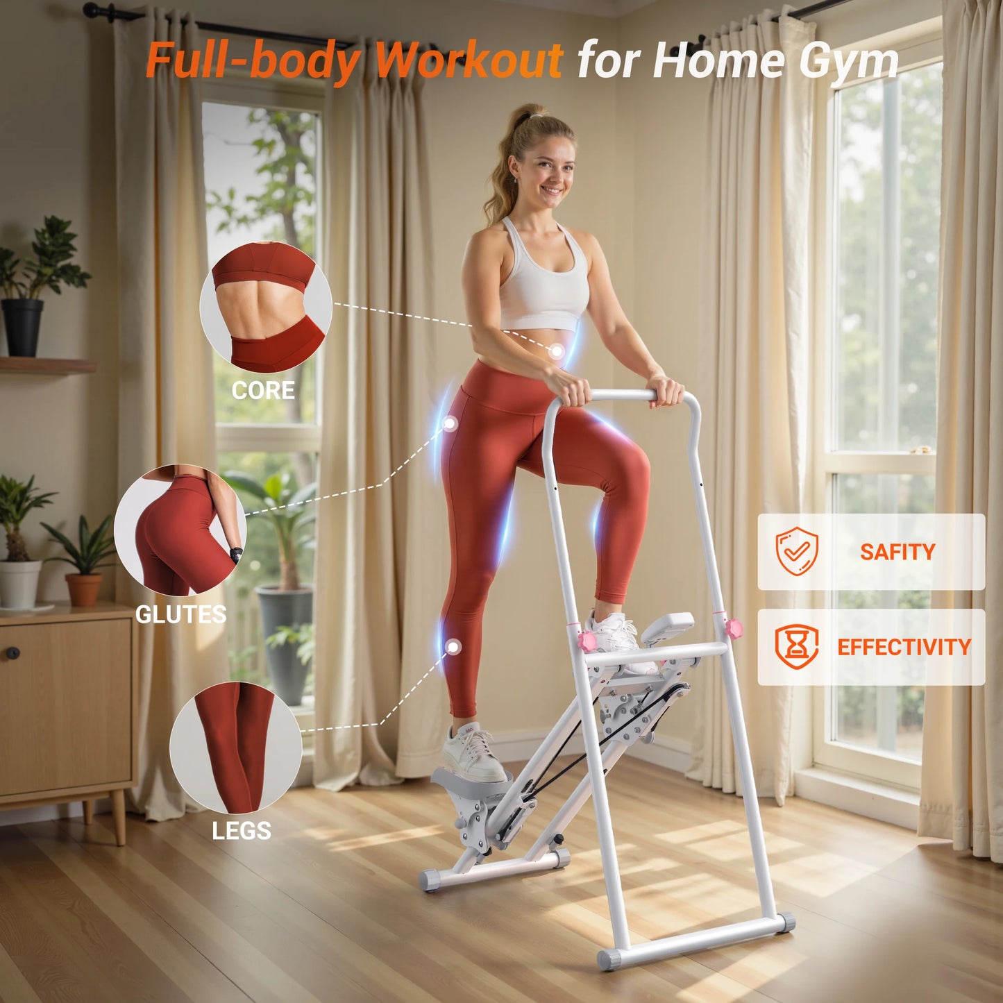 MERACH Stair Stepper for Home Gym Full Body Vertical Climber