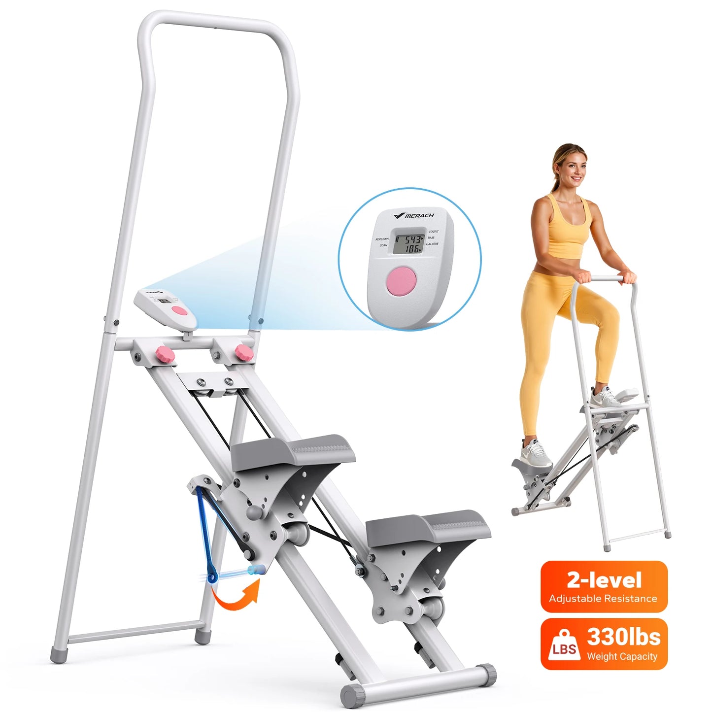 MERACH Stair Stepper for Home Gym Full Body Vertical Climber