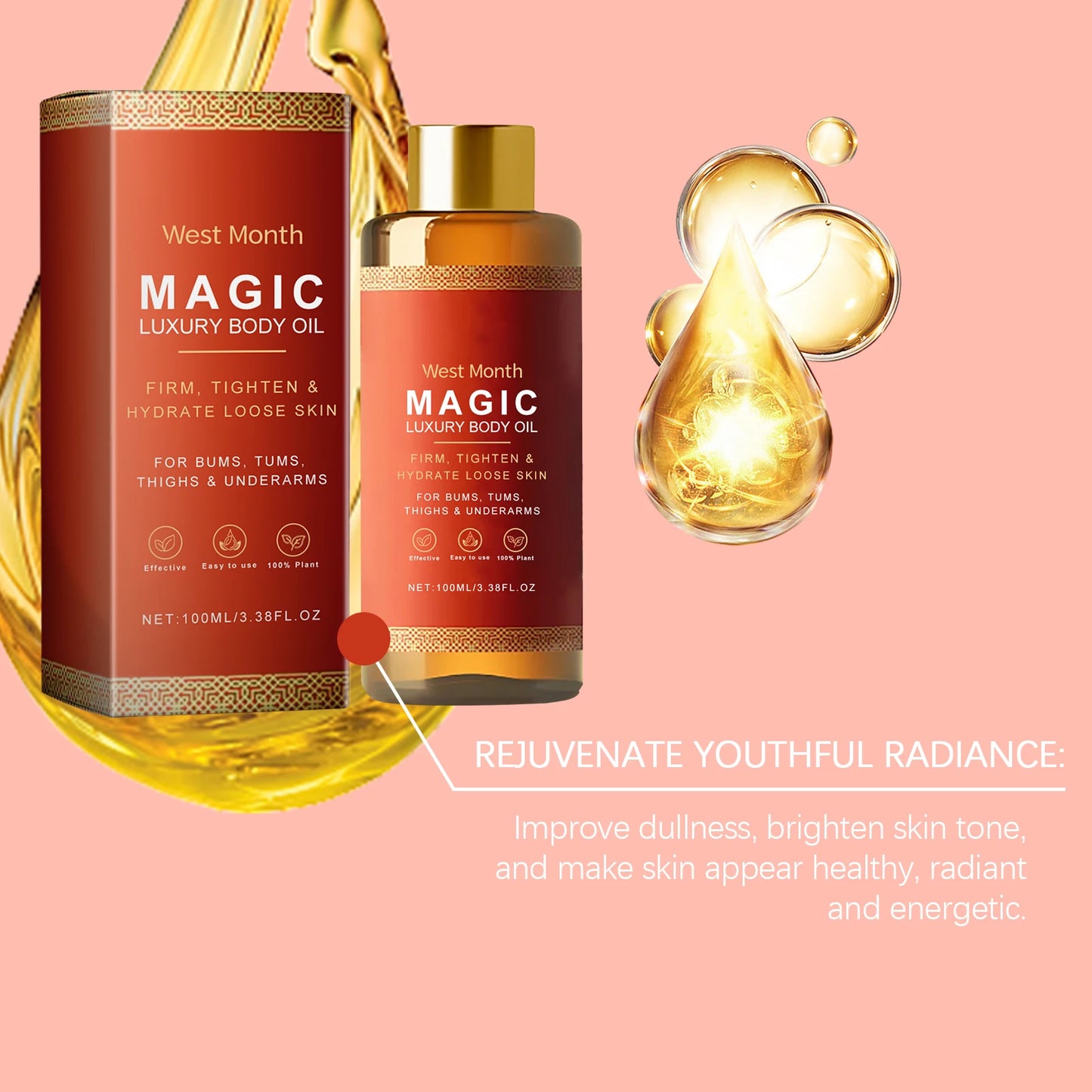 Essential Oil Firming Body Essence Oil For Sagging Skin