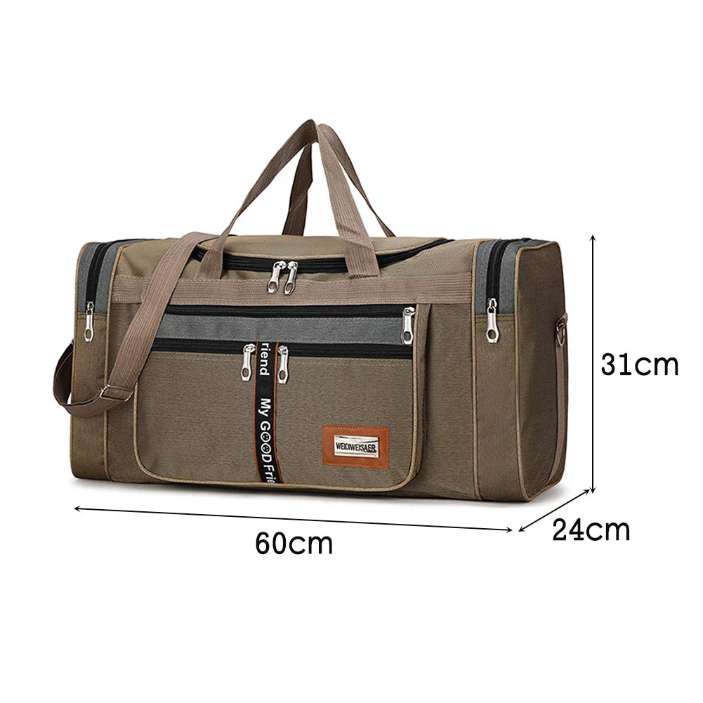 JOCESTYLECN Nylon Travel Duffel Bag Large Capacity Sports