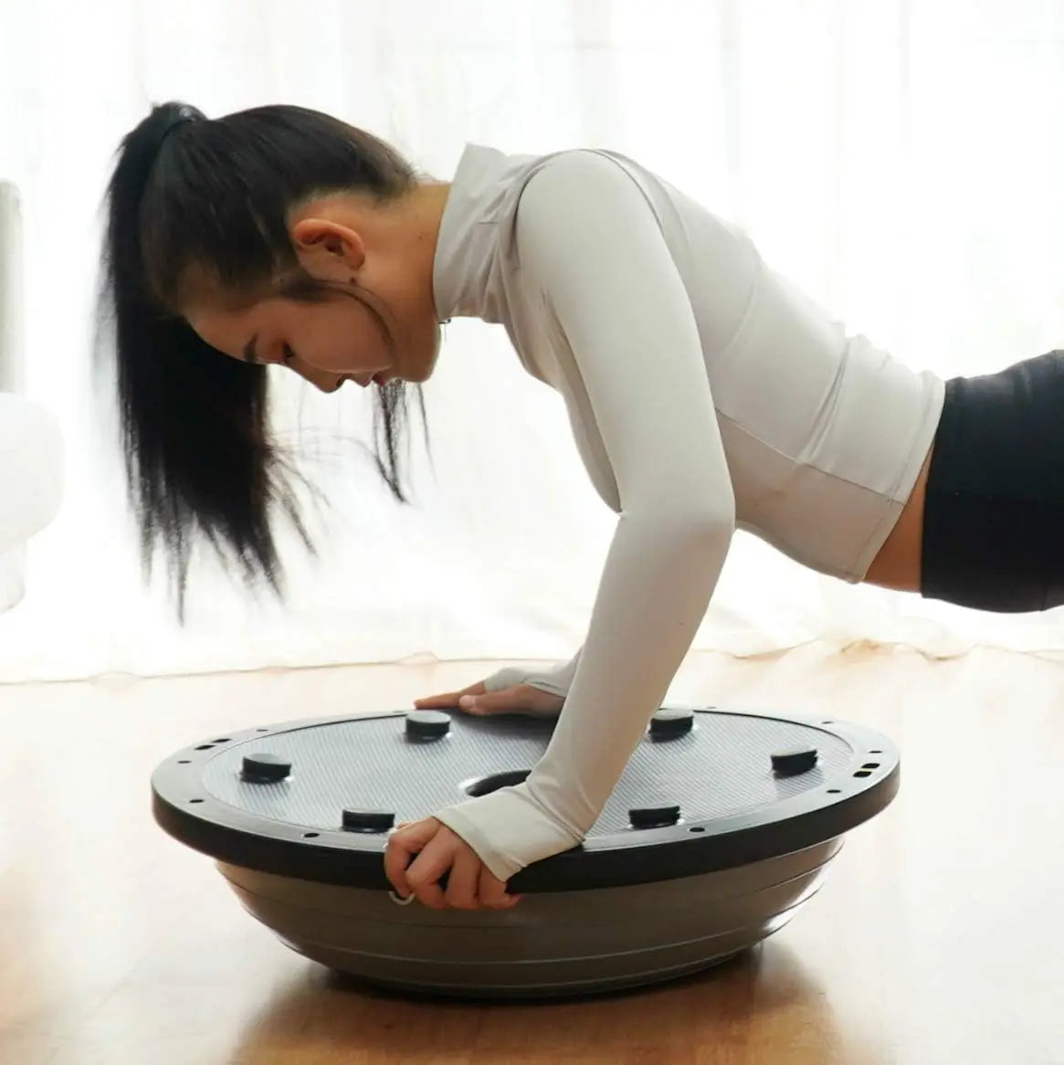 Balance Ball Half Ball Exercise Trainer With Band Kit