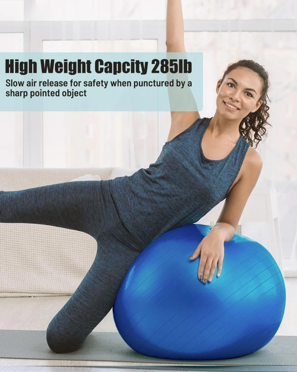 Hign-Concerned Yoga Ball Anti Slip Stability Swiss Ball