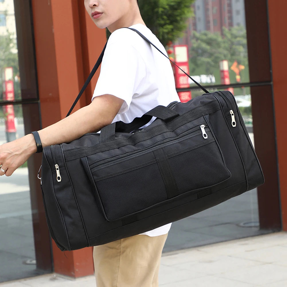 JOCESTYLECN Nylon Travel Duffel Bag Large Capacity Sports