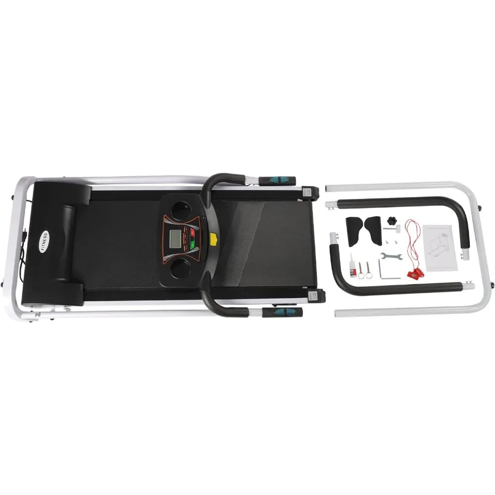 Fold Senior Treadmill With Heart Rate Sensor And Handrails