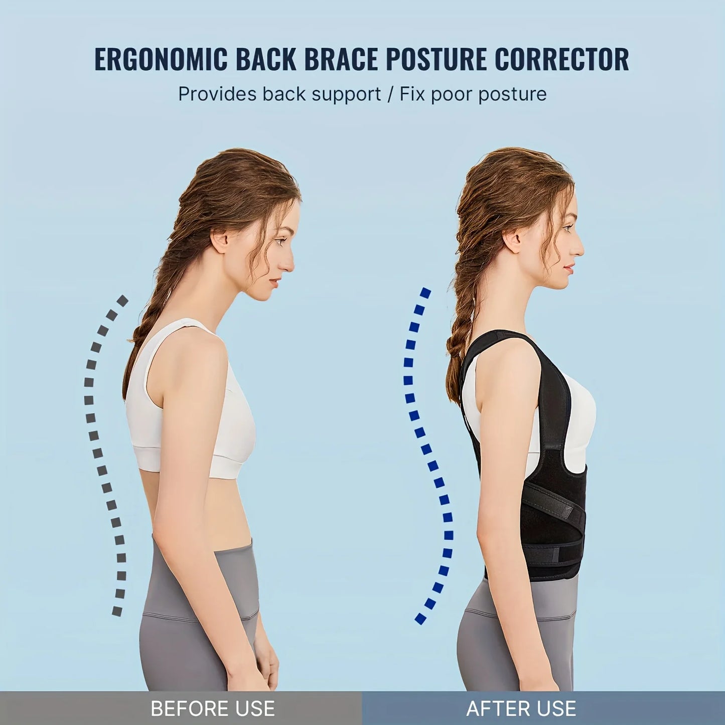 Hign-Concerned Back Brace Posture Corrector For Support