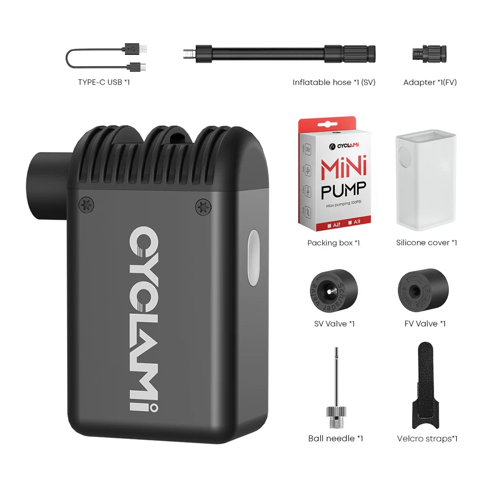 Love And Respect Self CYCLAMI A2 Mini Electric Bike Pump