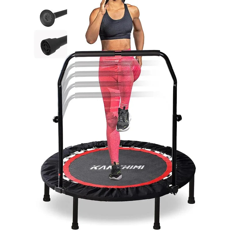 YTYIN Folding Mini Fitness Rebounder Trampoline With Handle