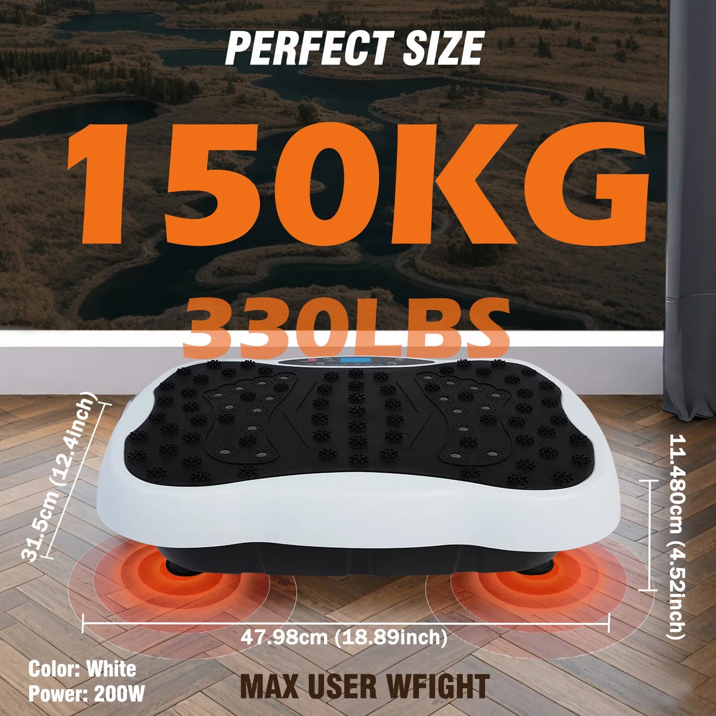 Full Body Vibration Plate Fitness Machine for Home Gym Use