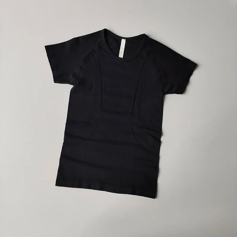 CN Sport Yoga Quick Dry Short Sleeve Top for Fitness