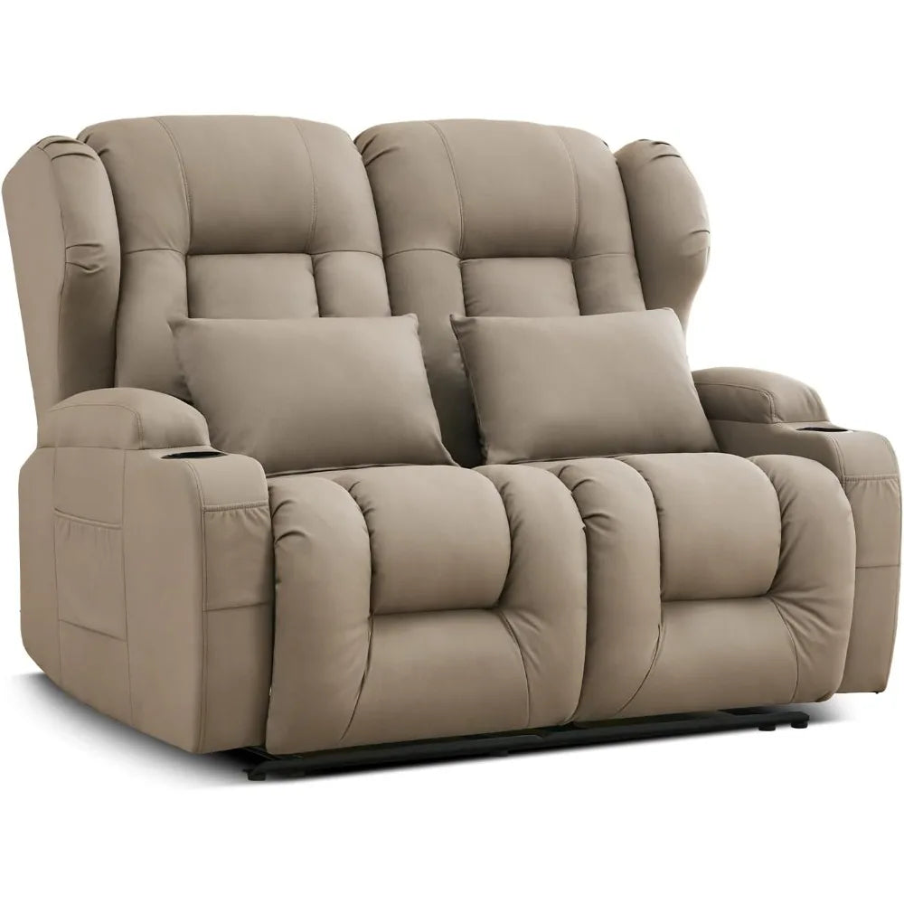 CN Sichuan Reclining RV Sofa Litchi Leather Home Theater