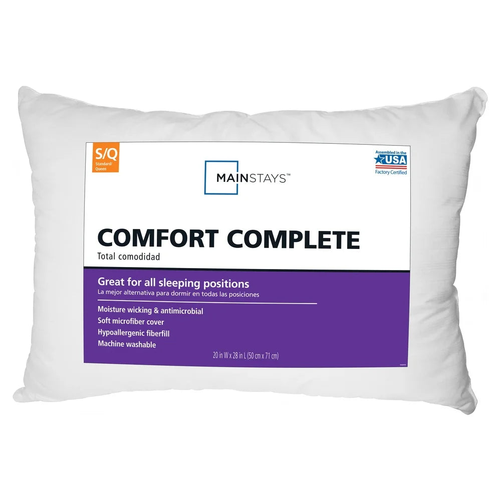 XMSJ 2 Pack Hypoallergenic Bed Pillow Microfiber Washable
