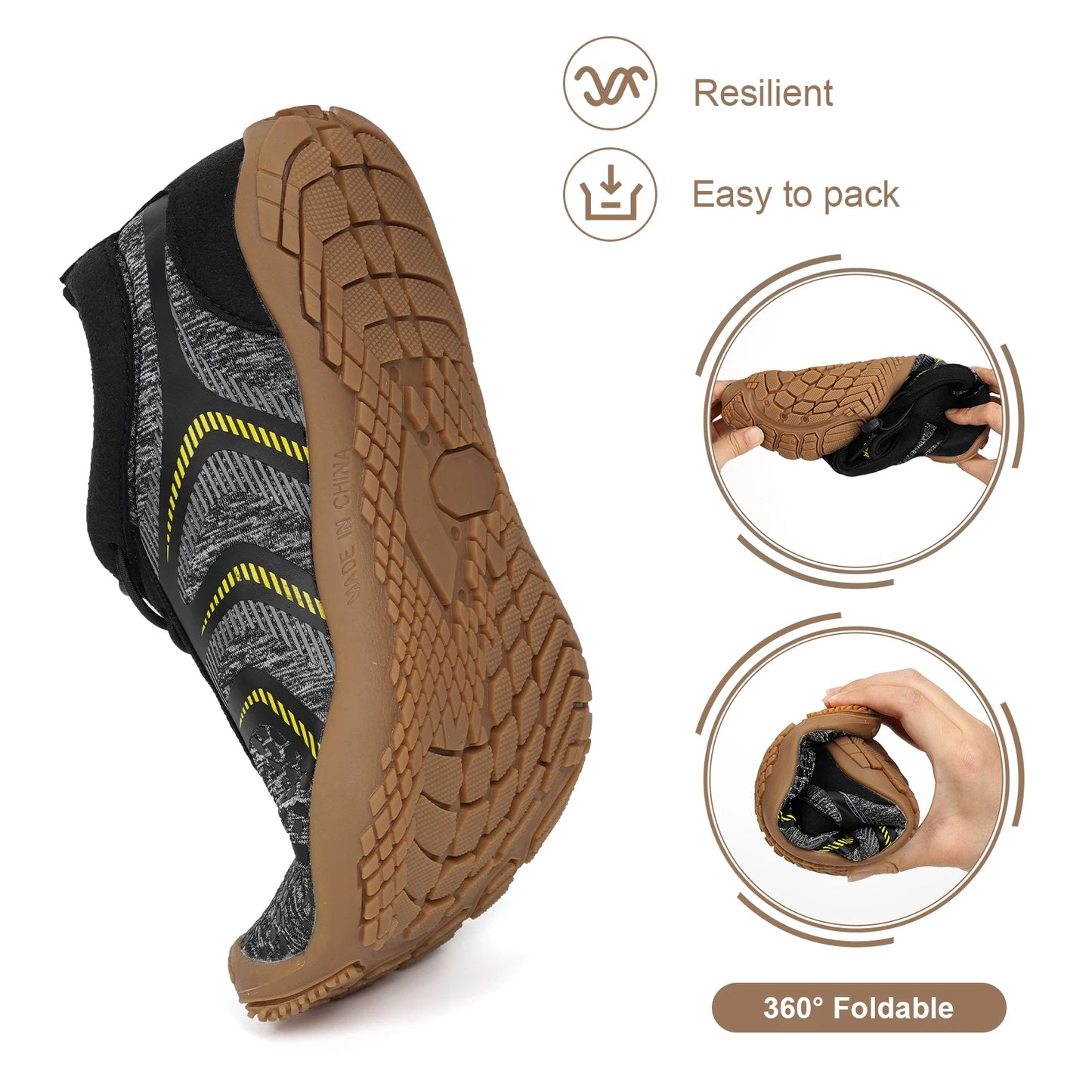 APWIKOGER Water Sports Aqua Shoes for Outdoor Beach