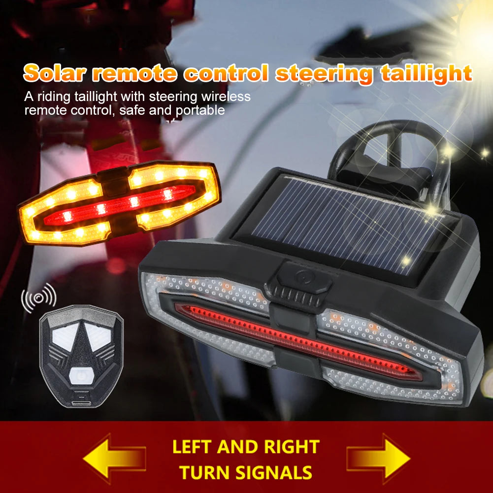 Love And Respect Self Solar LED Bicycle Tail Light Compact