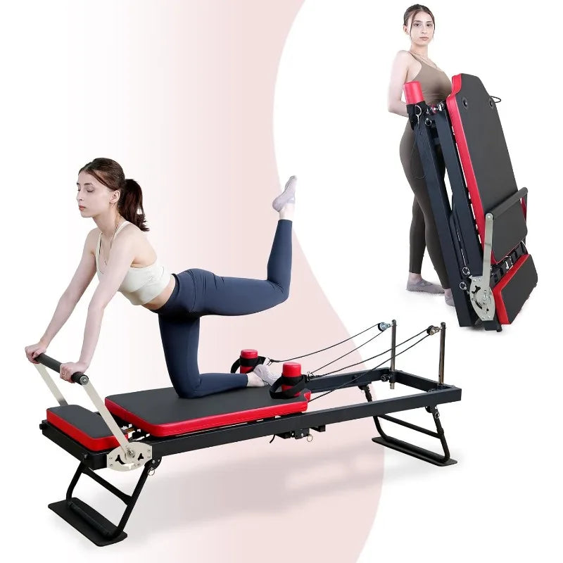 YTYIN Pilates Reformer With Resistance Springs And Cords
