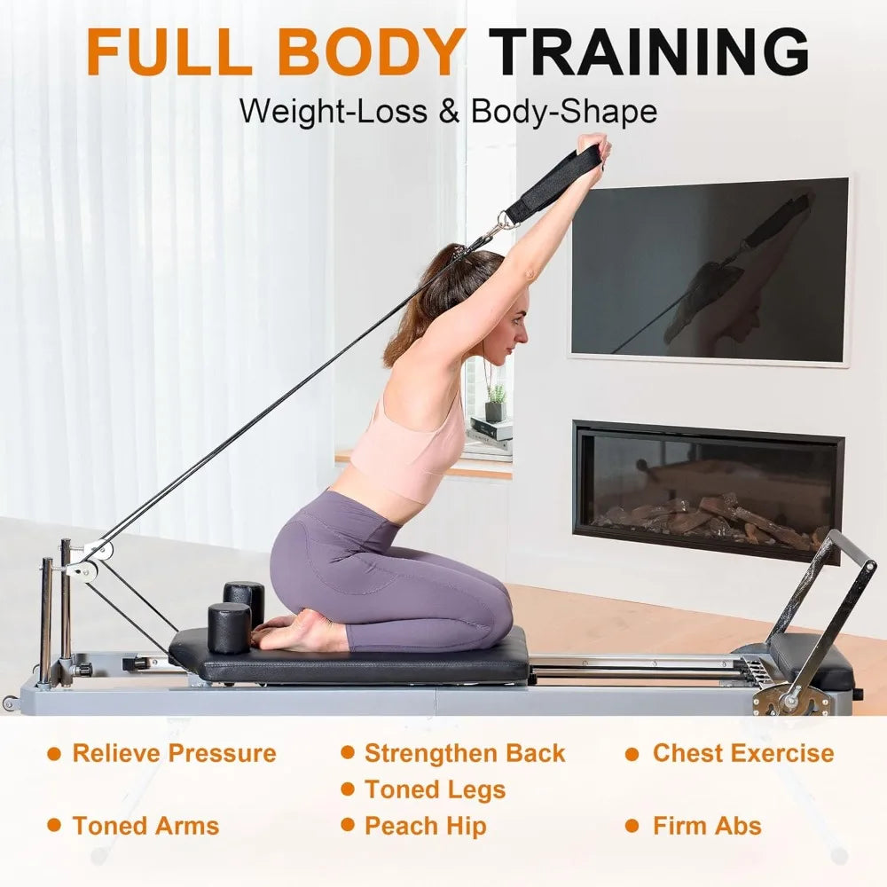 Guangbai Foldable Pilates Reformer For Home Gym Workouts