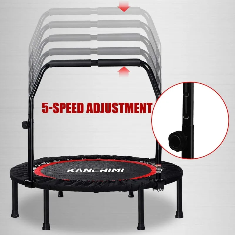 YTYIN Folding Mini Fitness Rebounder Trampoline With Handle