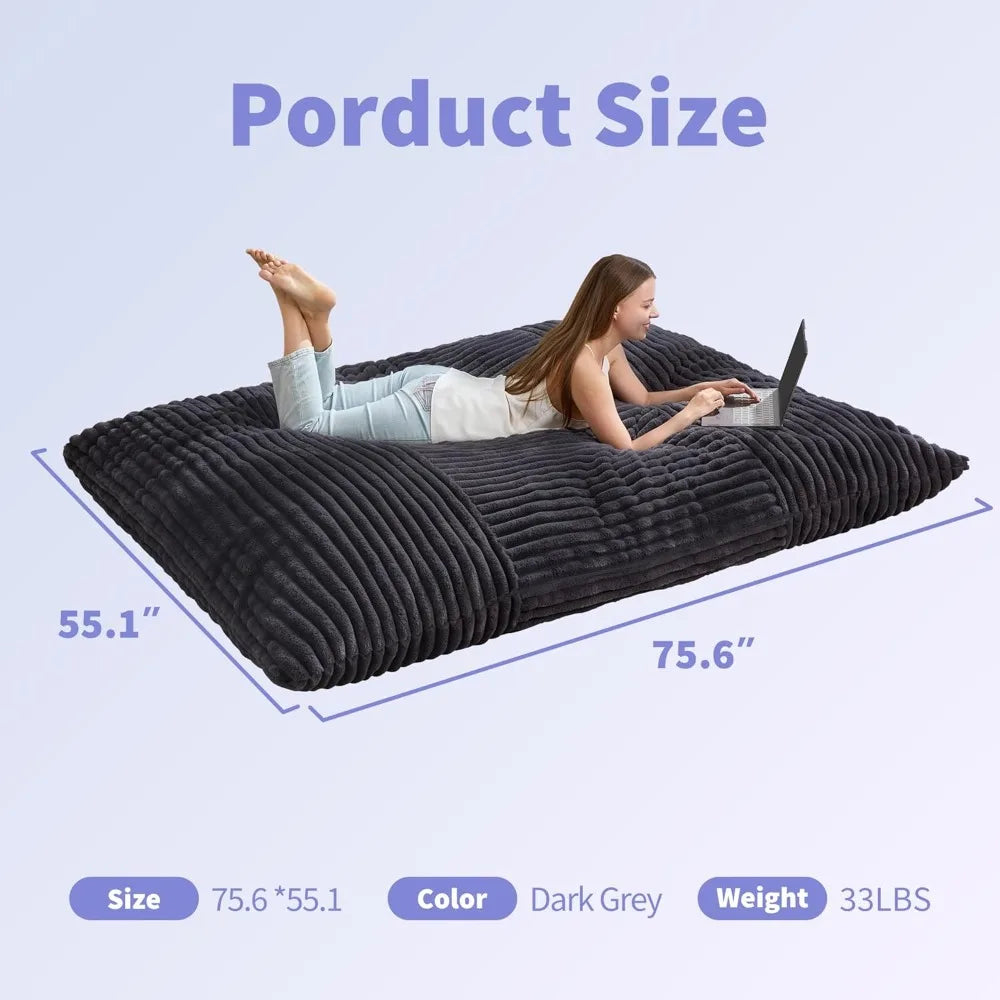 For The Number Giant Bean Bag Chair 3 In 1 Floor Cushion