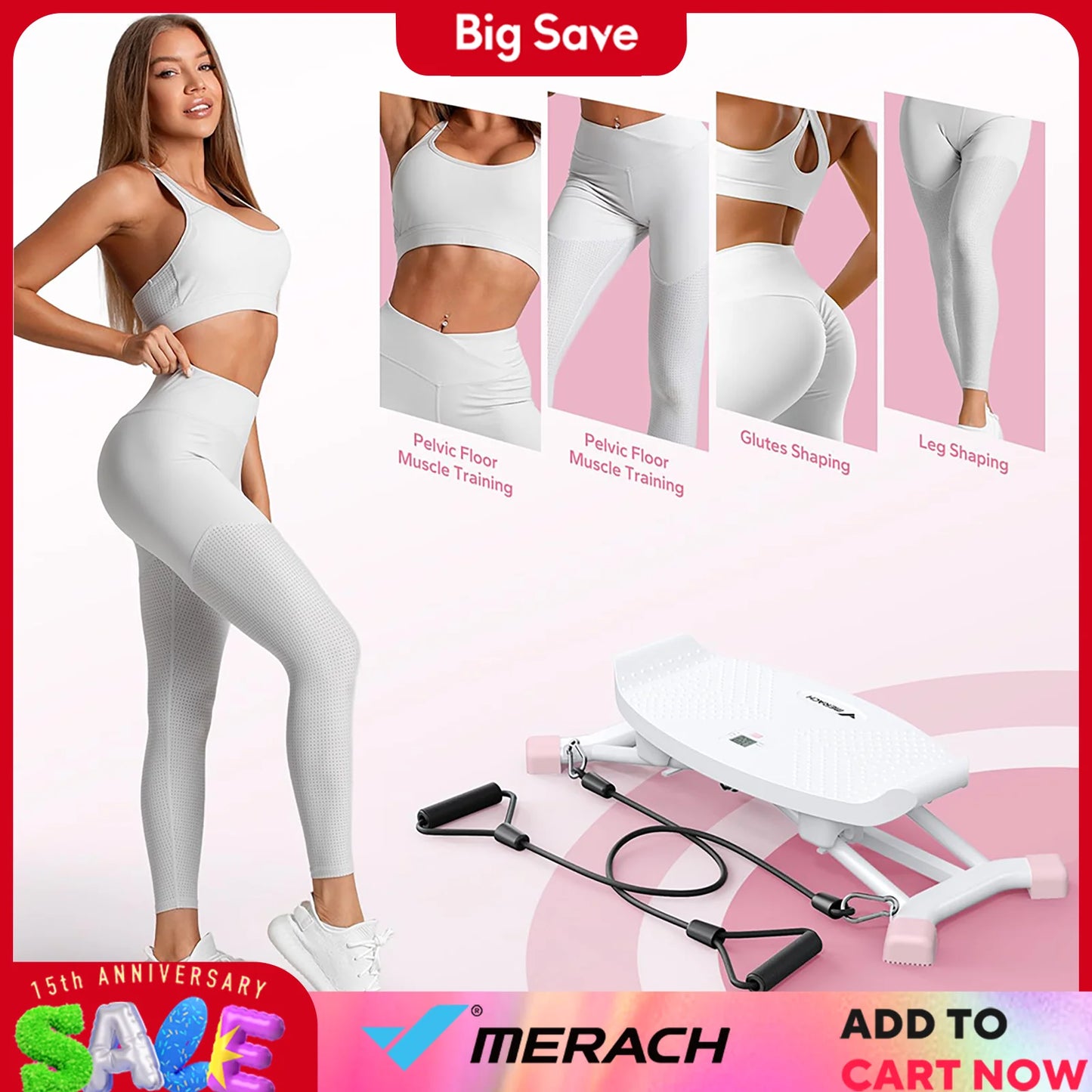 MERACH Ski Machine Simulated Ski Training For Body Fitness