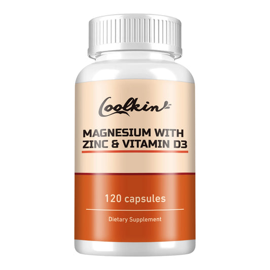 Coolkin Magnesium With Zinc And Vitamin D3 120 Capsules
