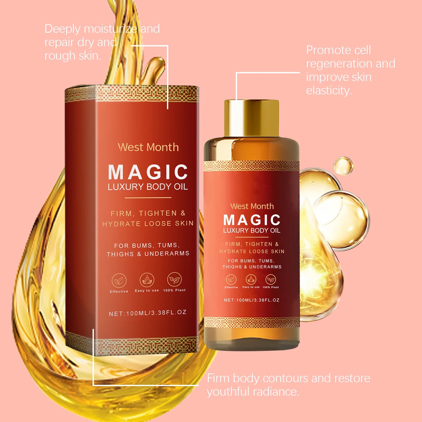 Essential Oil Firming Body Essence Oil For Sagging Skin