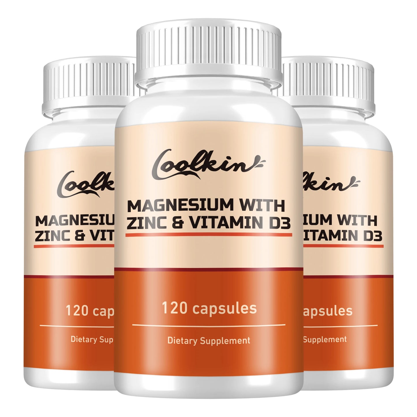 Coolkin Magnesium With Zinc And Vitamin D3 120 Capsules