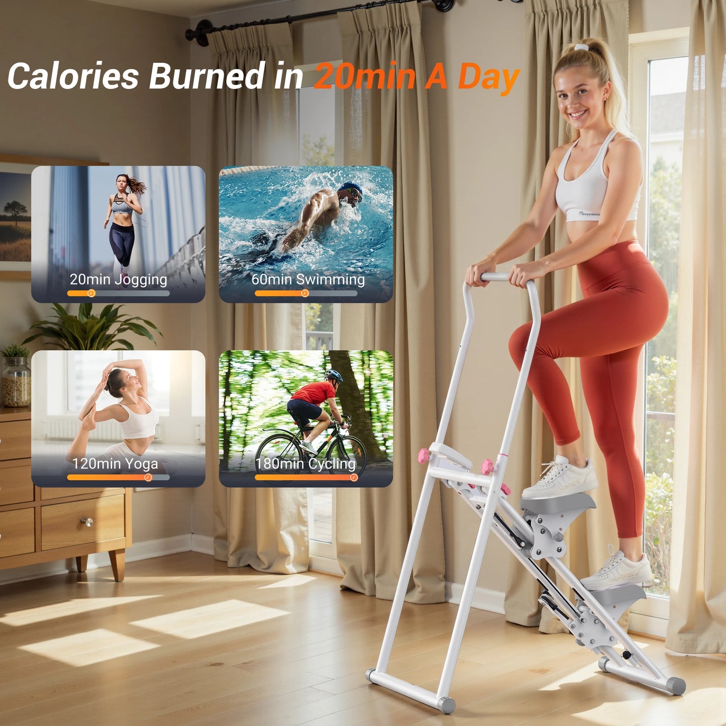 MERACH Stair Stepper for Home Gym Full Body Vertical Climber