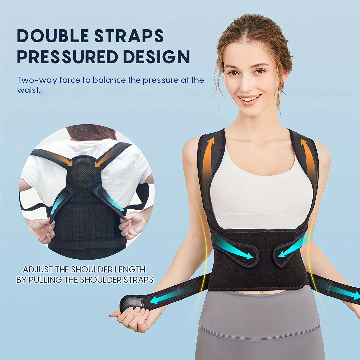 Hign-Concerned Back Brace Posture Corrector For Support
