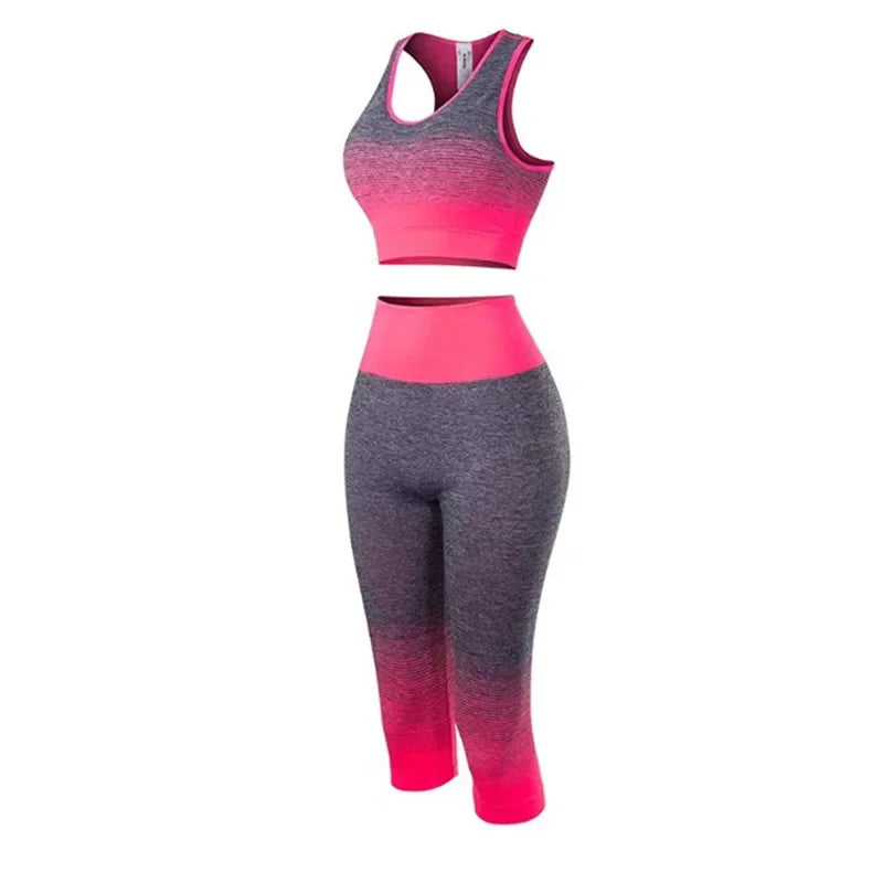CN Zhejiang Women's Super Elastic Seamless Yoga Set