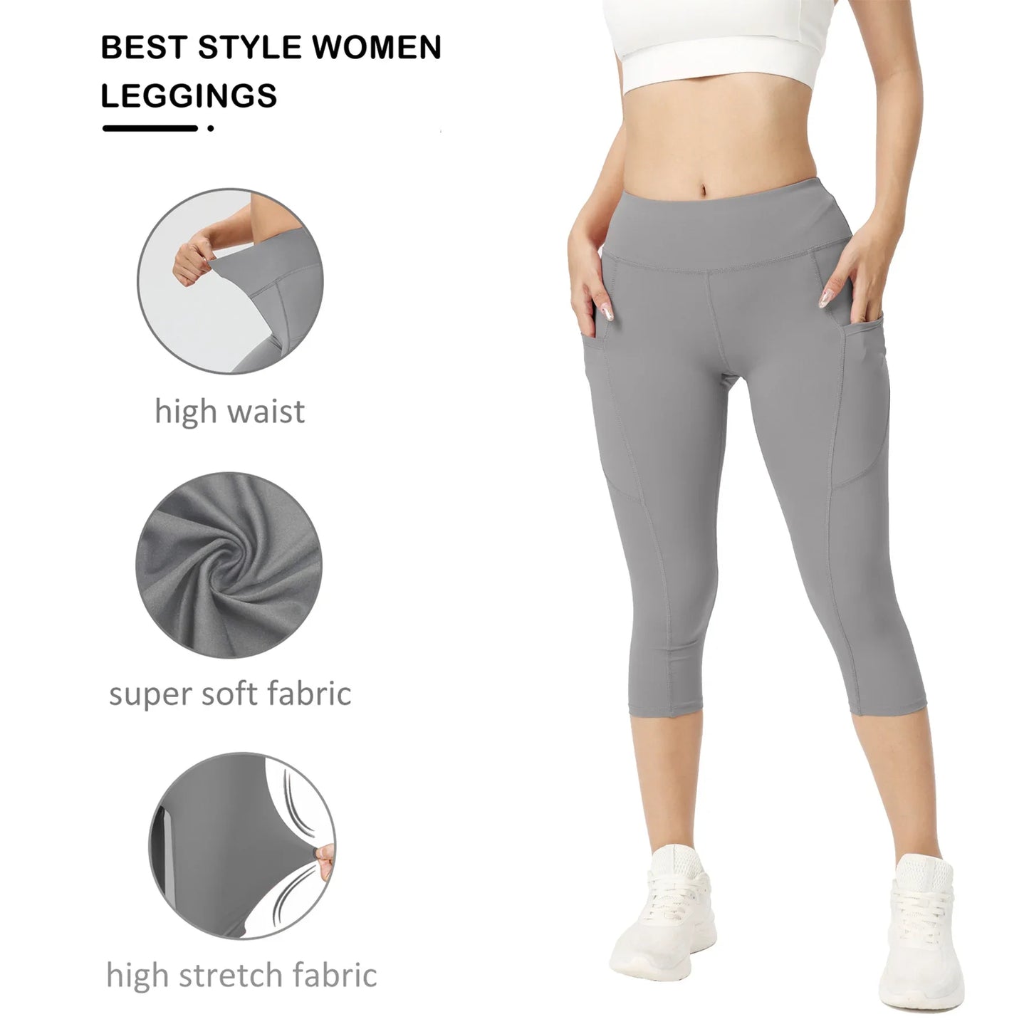 CN Jiangxi Women High Waist Leggings With Phone Pocket