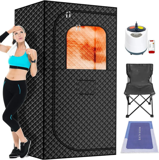 XMSJ Portable Steam Sauna Box For Home Spa Remote Control