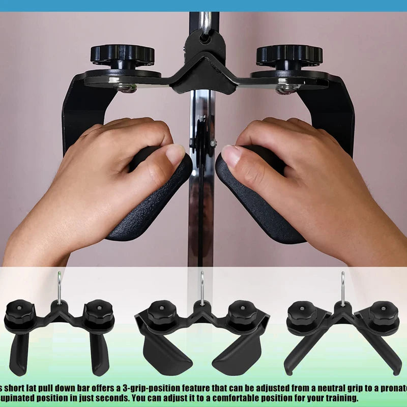 Adjustable Lat Pulldown Bar Cable Machine Attachments