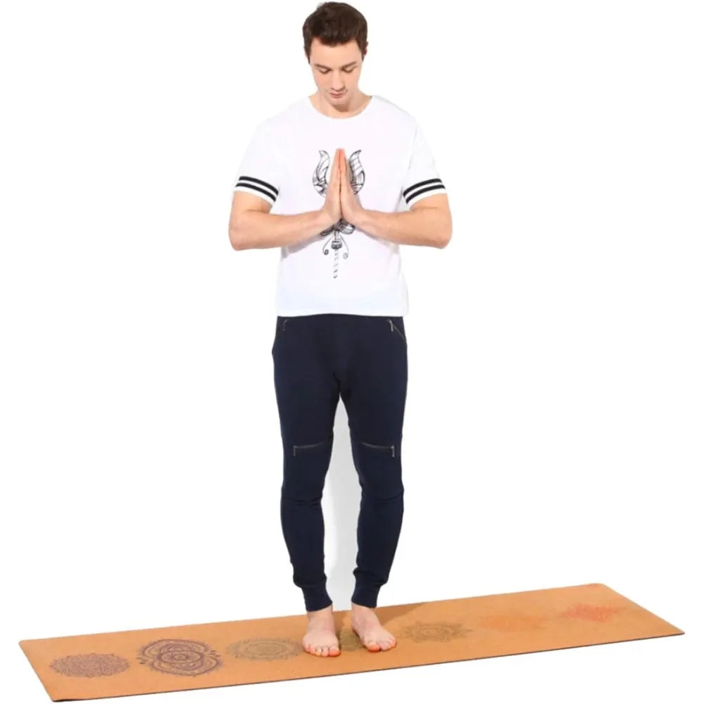 Shakti Warrior Chakra Cork Yoga Mat Premium Non Slip