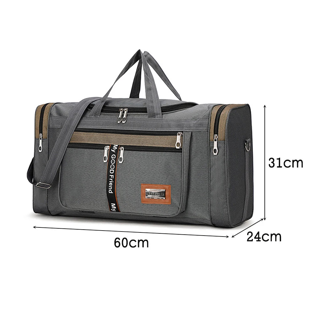 JOCESTYLECN Nylon Travel Duffel Bag Large Capacity Sports