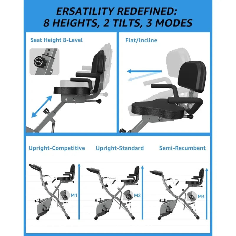 Love And Respect Self Indoor Foldable 5 In 1 Magnetic Bike