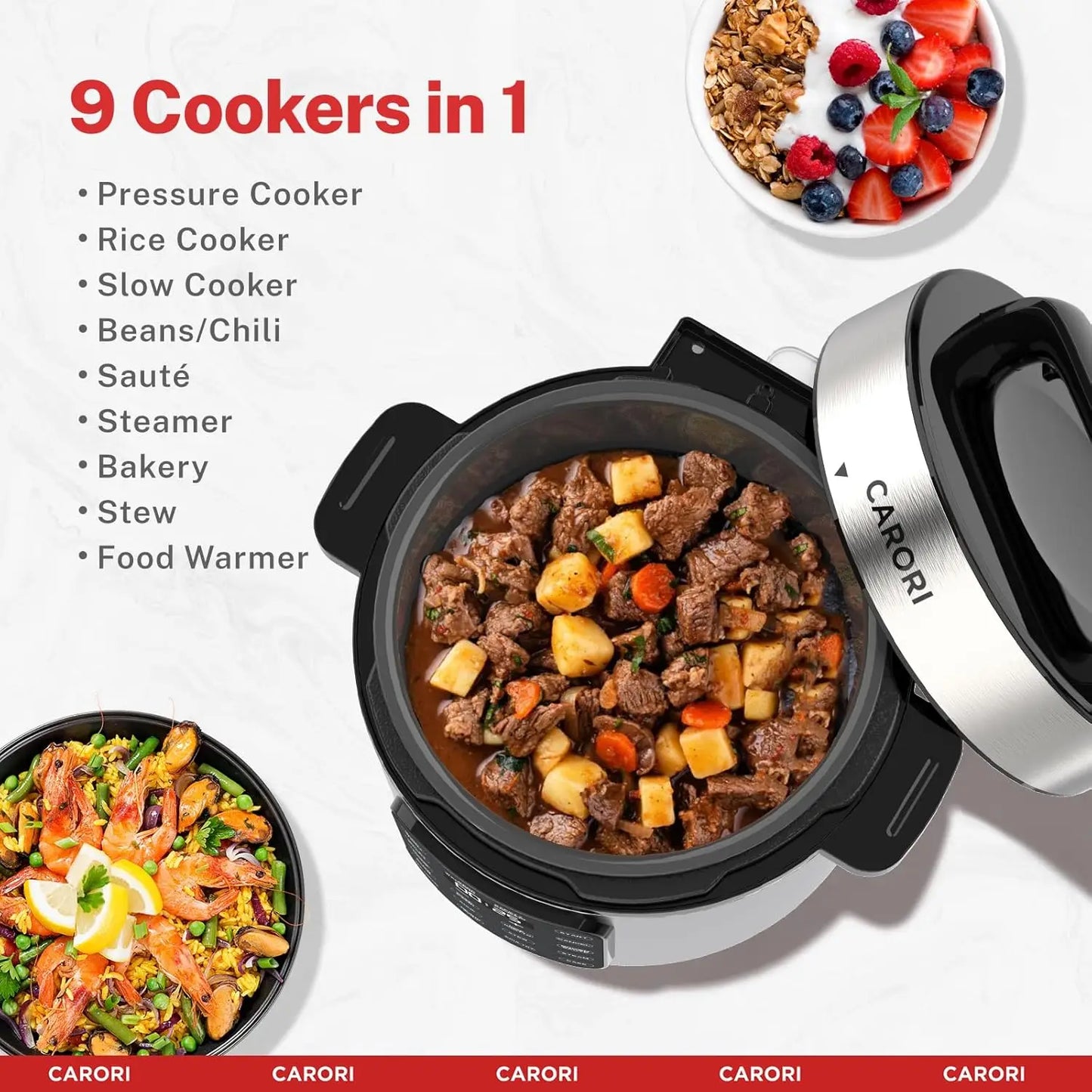 Iosn 9 In 1 Electric Pressure Cooker Programmable Device
