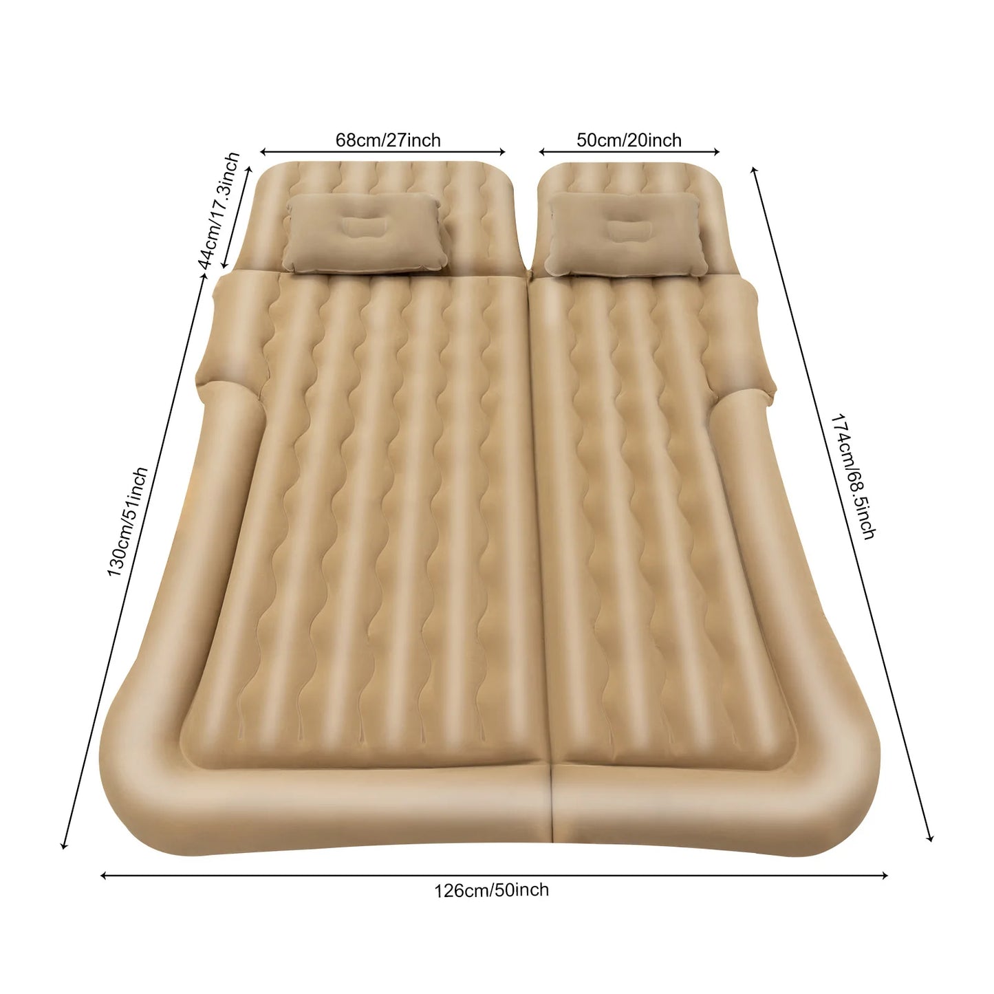Hign-concerned SUV Air Mattress with Pump for Car Trunk