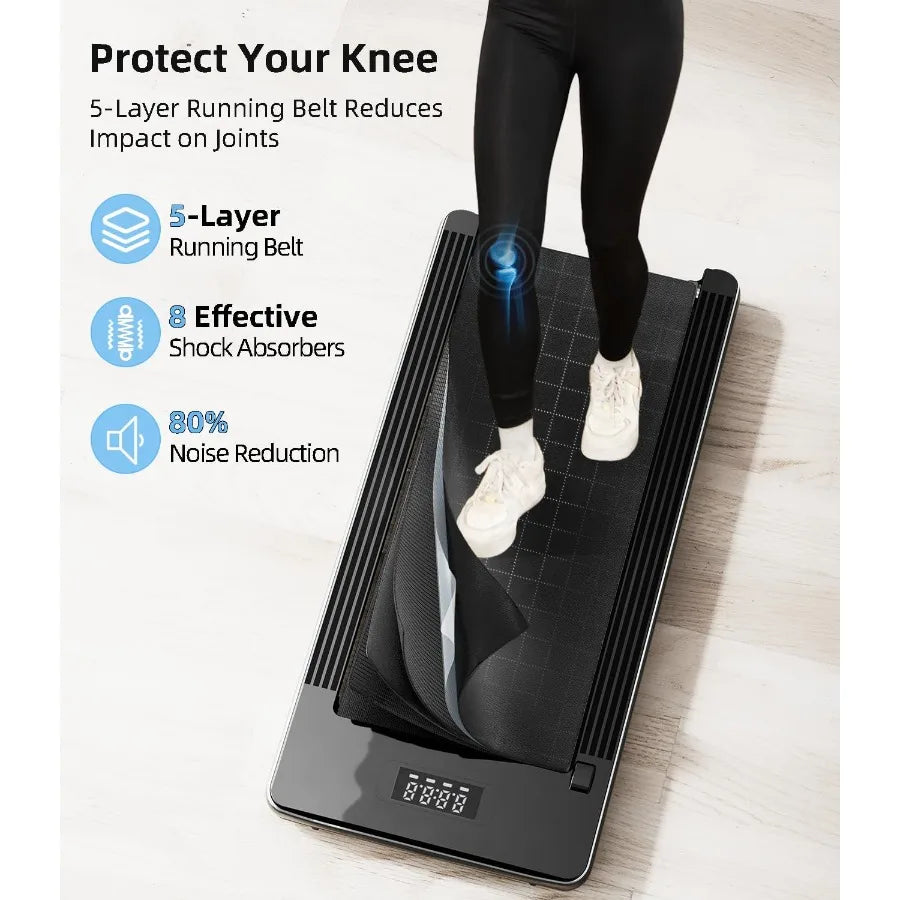 Walking Pad Under Desk Treadmill Portable With LED Display