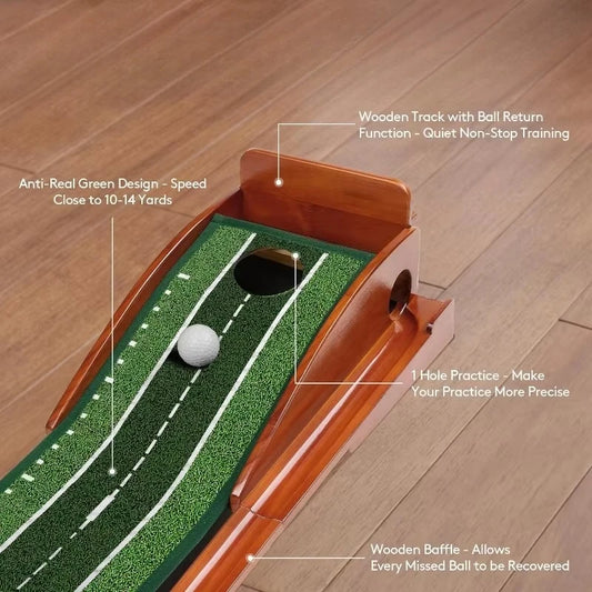 Love And Respect Self Premium Golf Putting Mat With Return