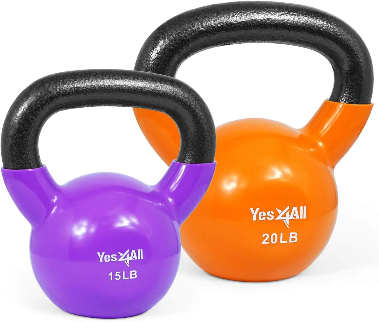 Vinyl Coated Kettlebell Set For Full Body Workout Training