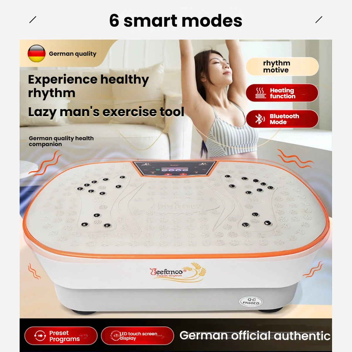 Jeefanco Vibration Plate For Seniors And Teens Home Fitness