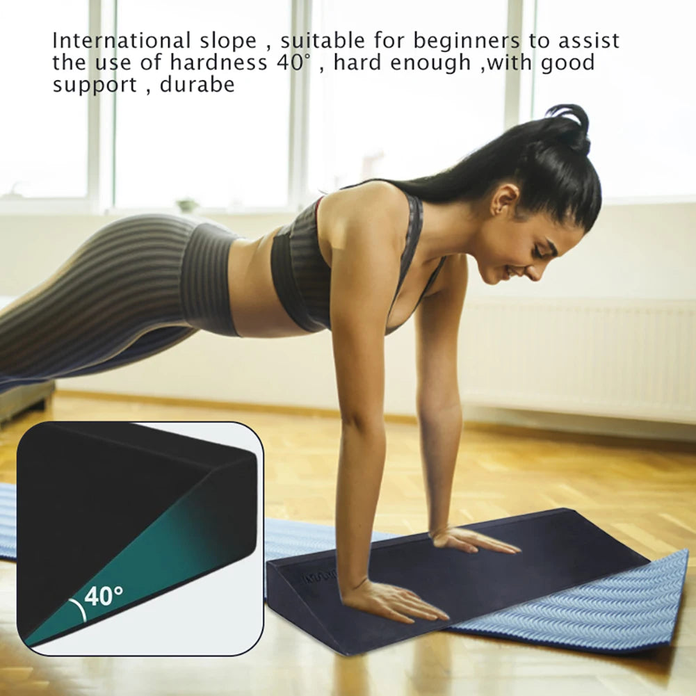 Alloet Pilates Inclined Board Yoga With EVA Foam Support