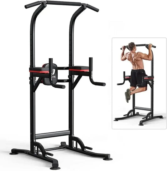 Exerciser Pull Up Bar Power Tower Dip Station Fitness