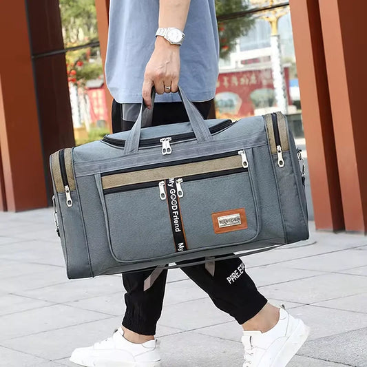 JOCESTYLECN Nylon Travel Duffel Bag Large Capacity Sports