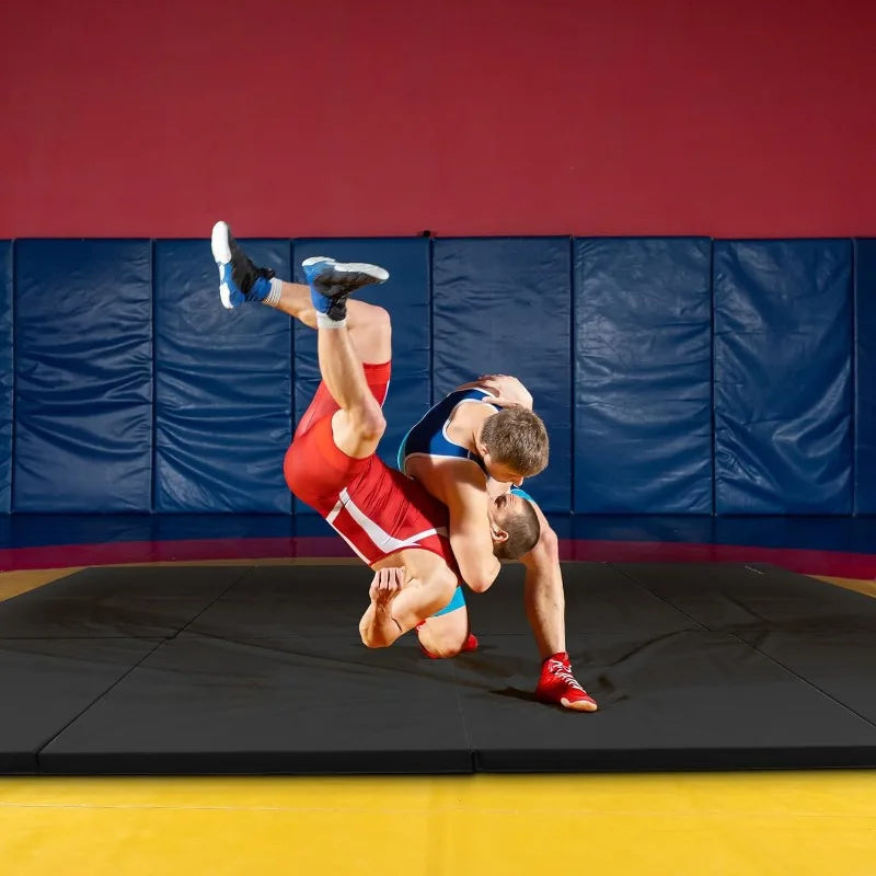 YTYIN Folding Gymnastics Mat for Home Gym Floor Exercise