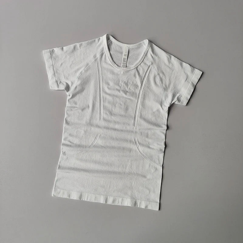CN Sport Yoga Quick Dry Short Sleeve Top for Fitness
