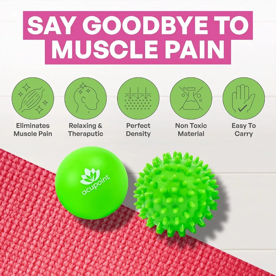 SHXI Lacrosse Ball Set for Deep Tissue Massage and Trigger