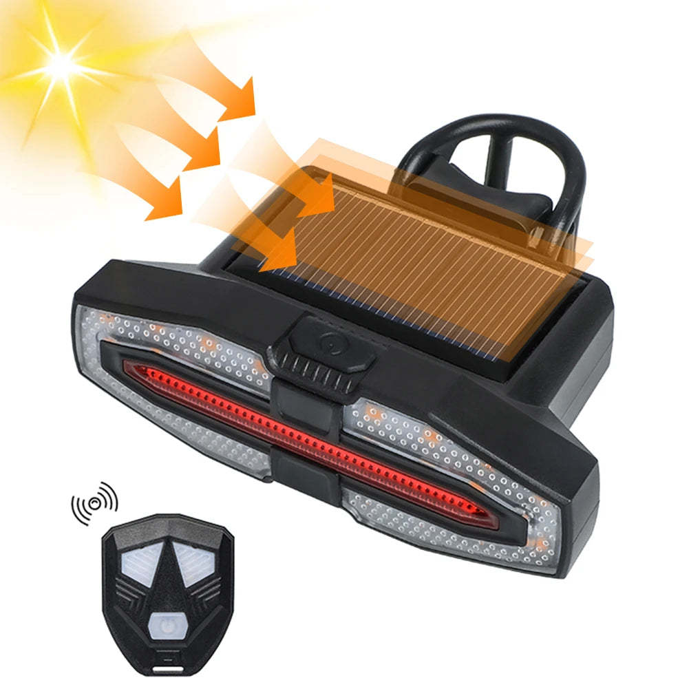 Love And Respect Self Solar LED Bicycle Tail Light Compact
