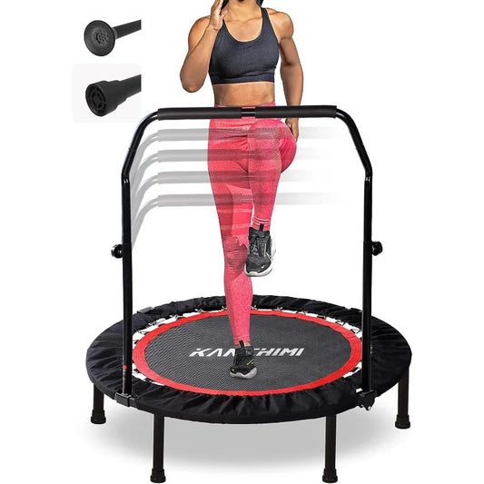 YTYIN Folding Mini Fitness Rebounder Trampoline With Handle