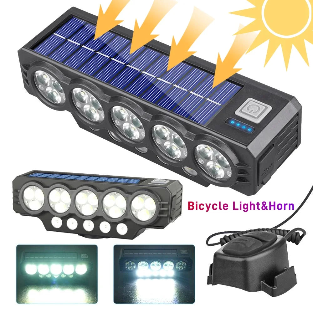 Love And Respect Self Solar Bike Front Lamp 20 LEDs